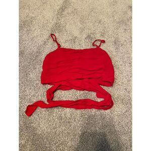 J. Galt crop top‎ tie back